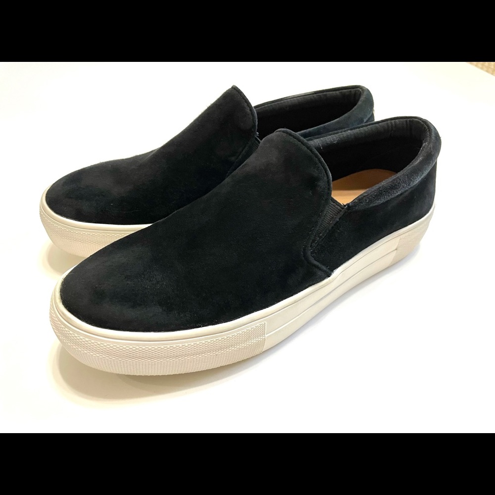Steve Madden Black Velvet Shoes, 7M
